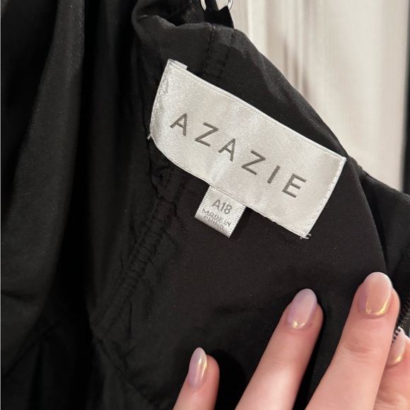 Azazie Black Bridesmaid Dress - Picture 2 of 4